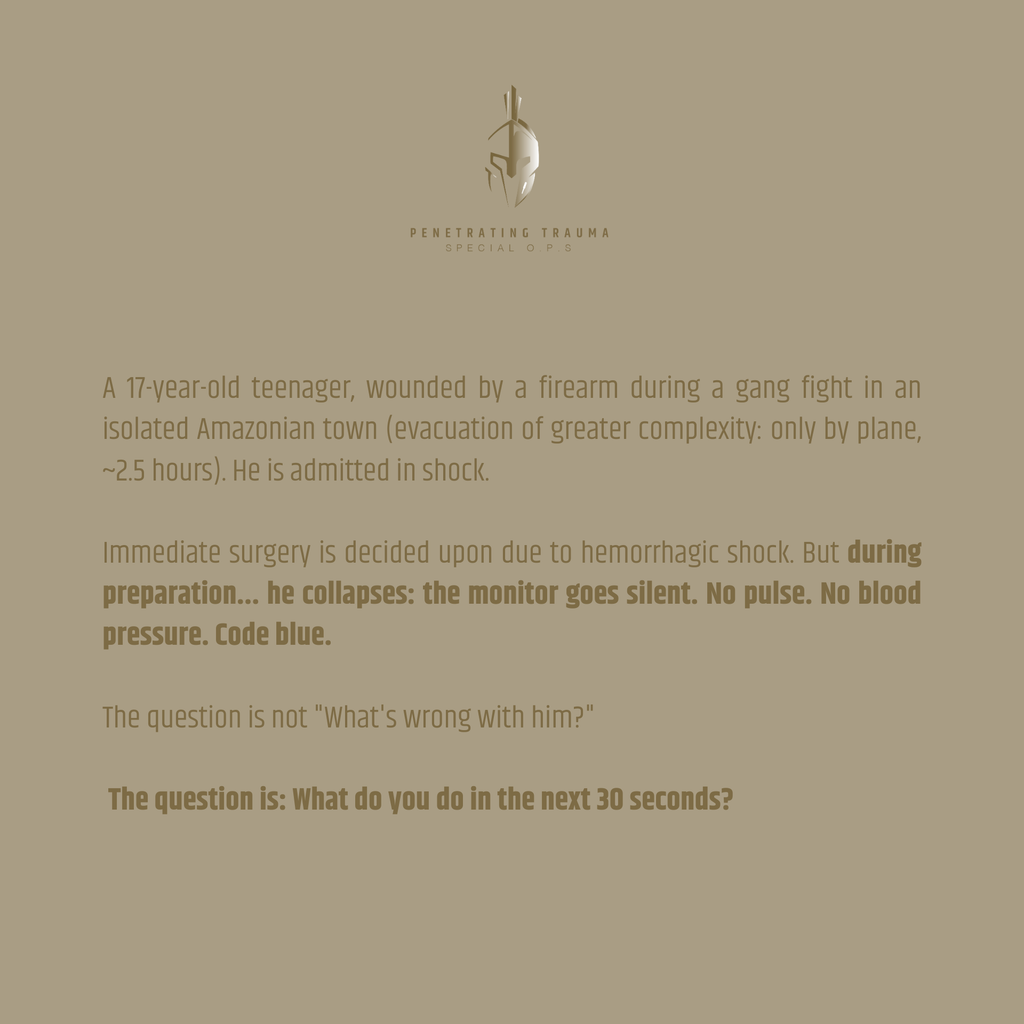 Case 1 (EN): Right Thoracic Wound with Pulmonary Hilum Injury