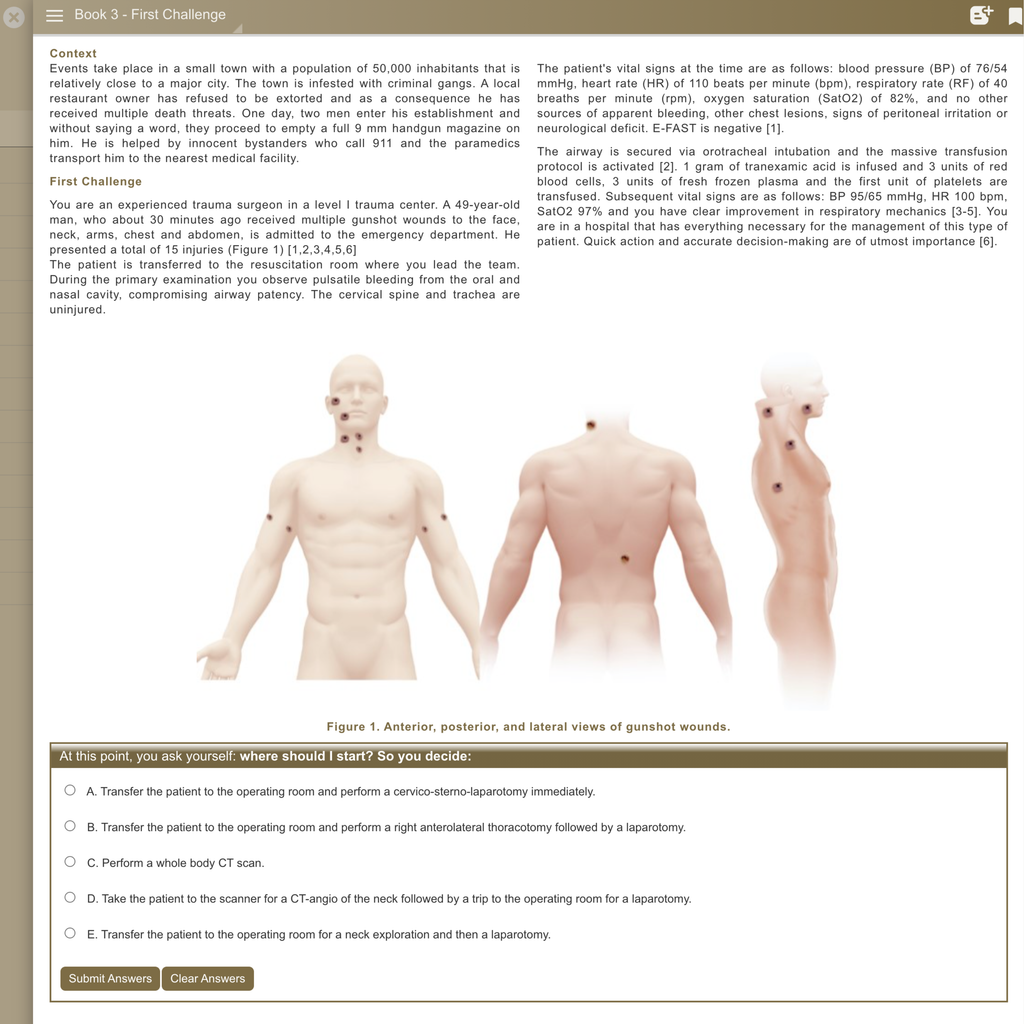 Case 3 (EN): Multiple Penetrating Trauma: Where to Begin?